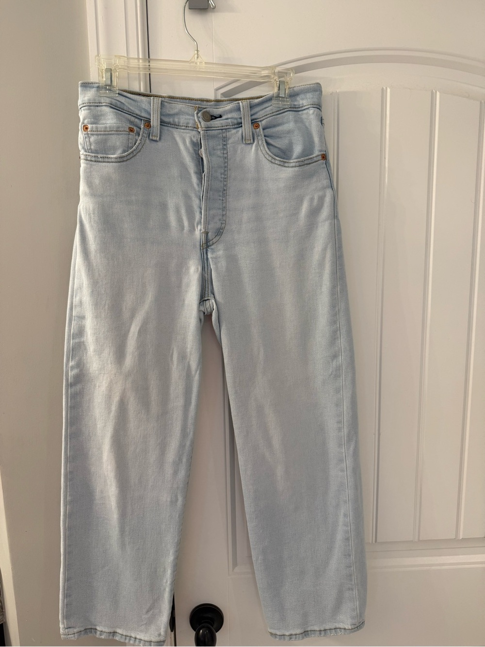 Levi's Ribcage Light Wash Women's Straight-Leg Jeans